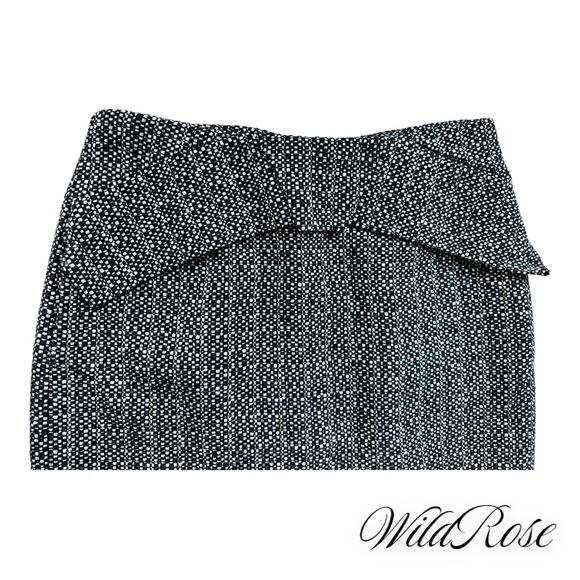 RM ROLAND MOURET Gray Tweed Wool Pencil Skirt SZ 8 - Picture 5 of 14